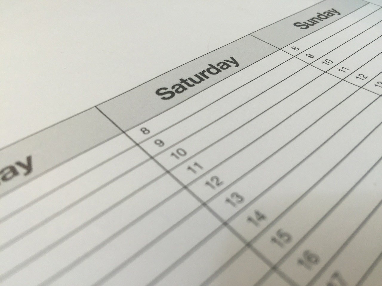 Calendar by kropekk_pl on Pixabay