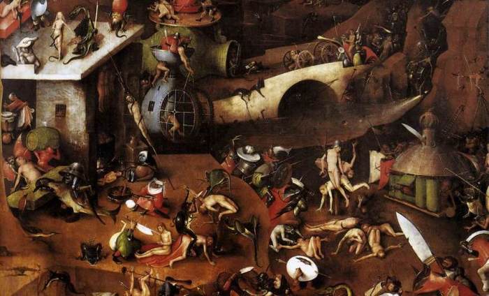 Selection from The Last Judgment by Hieronymus Bosch via Wikimedia Commons